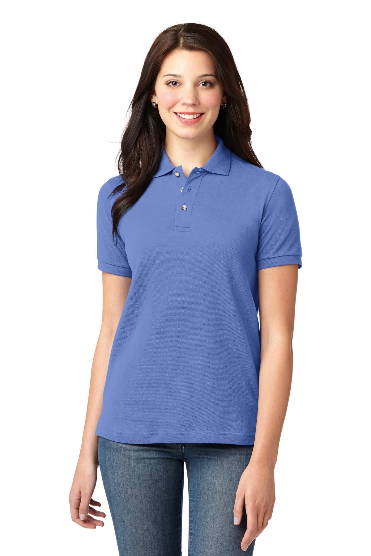 Port Authority Ladies Heavyweight Cotton Pique Polo. L420 in 