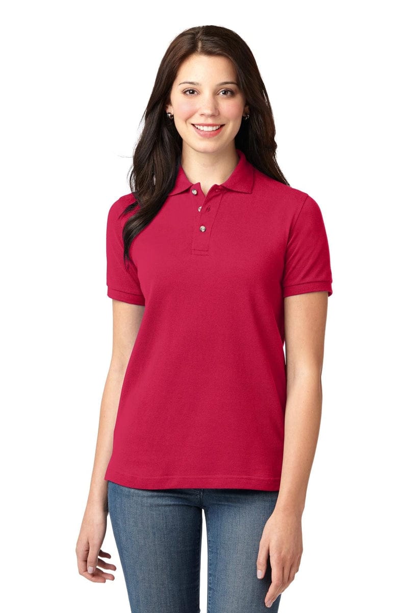 Port Authority Ladies Heavyweight Cotton Pique Polo. L420 in 