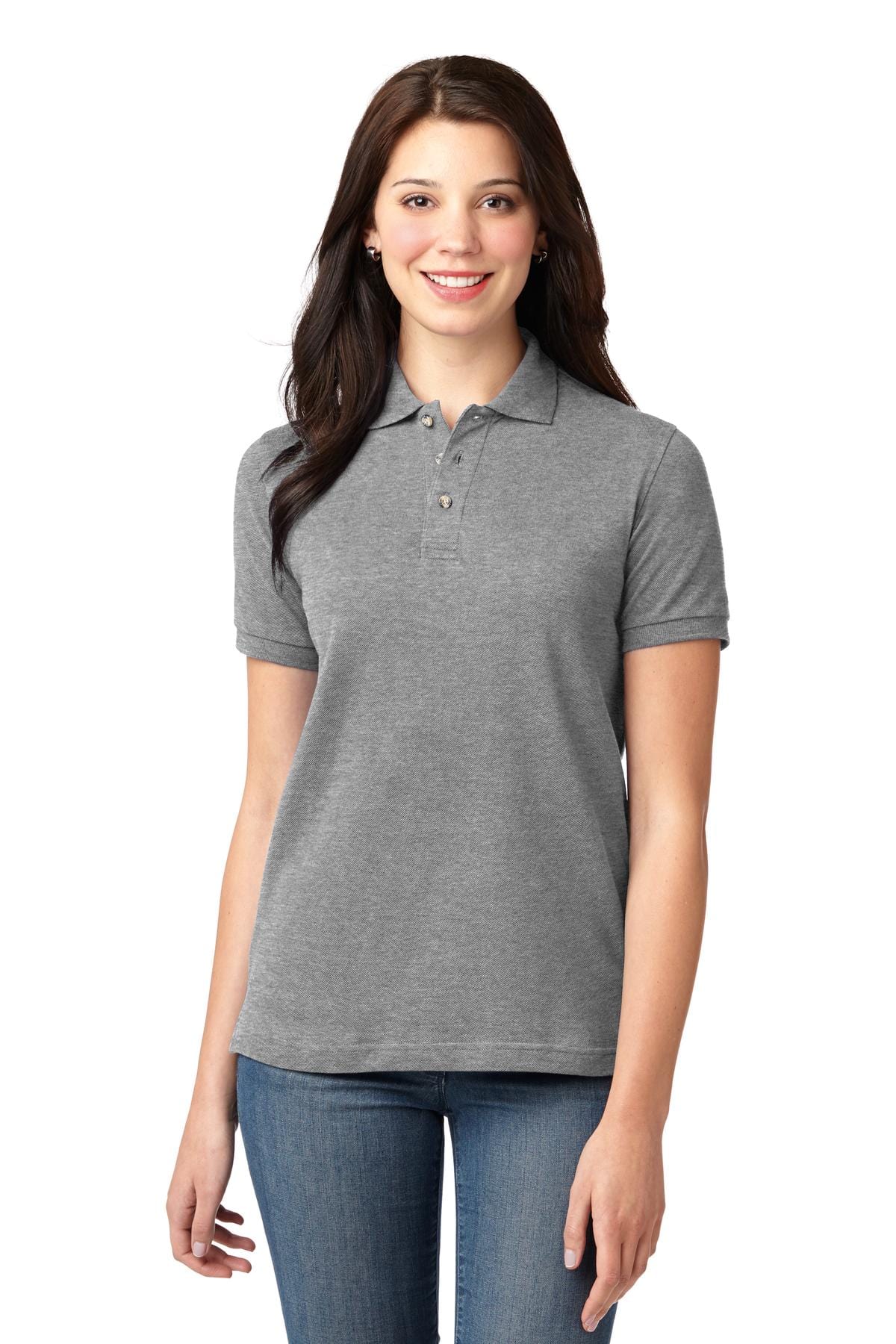 Port Authority Ladies Heavyweight Cotton Pique Polo. L420 in 