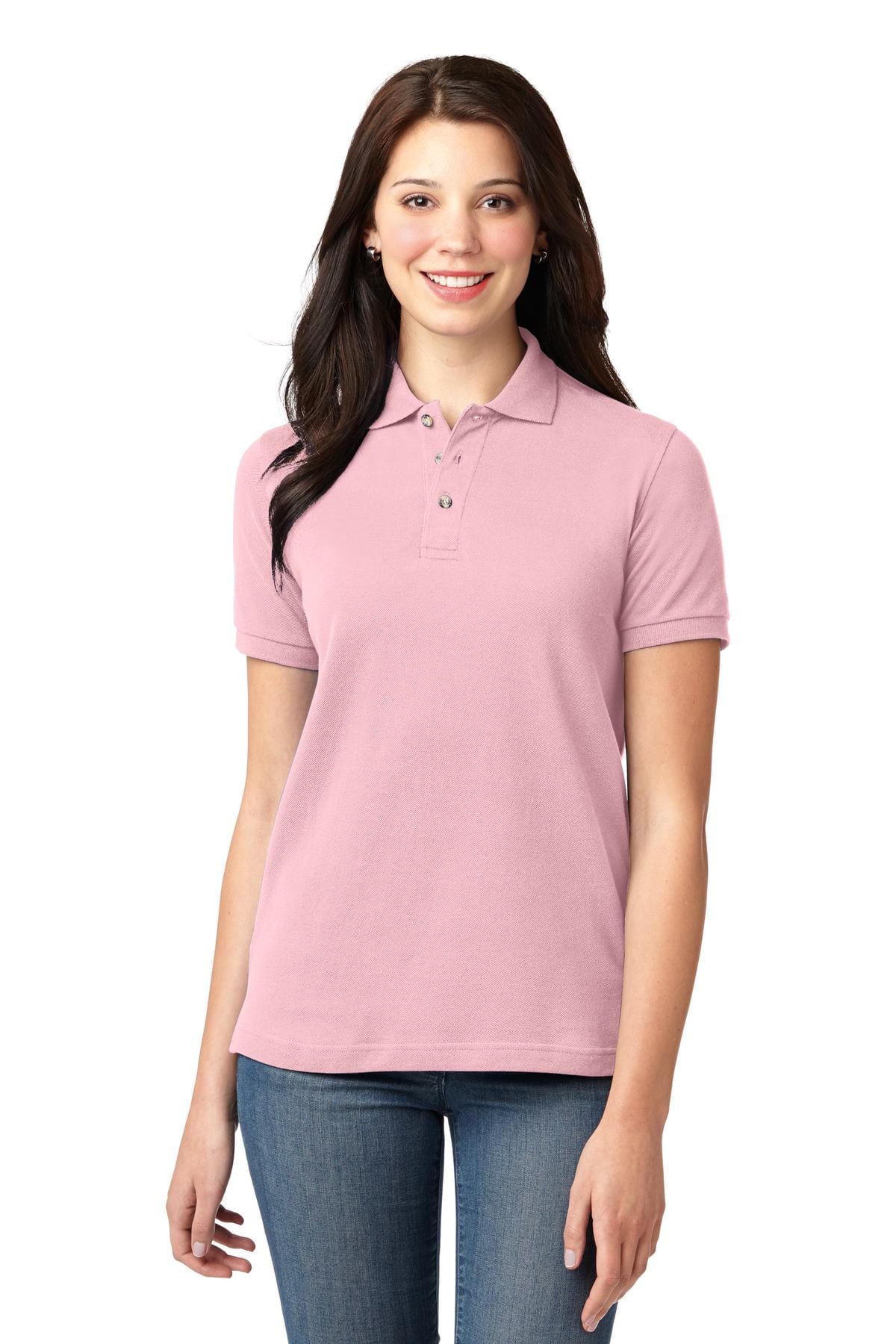 Port Authority Ladies Heavyweight Cotton Pique Polo. L420 in 