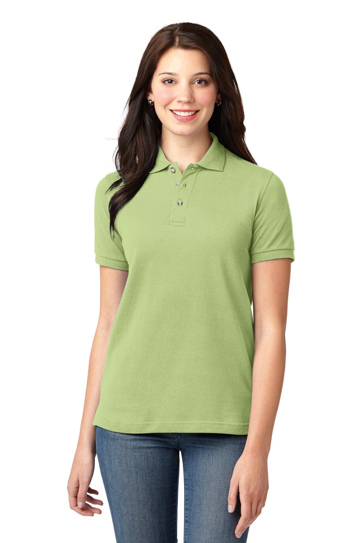 Port Authority Ladies Heavyweight Cotton Pique Polo. L420 in 