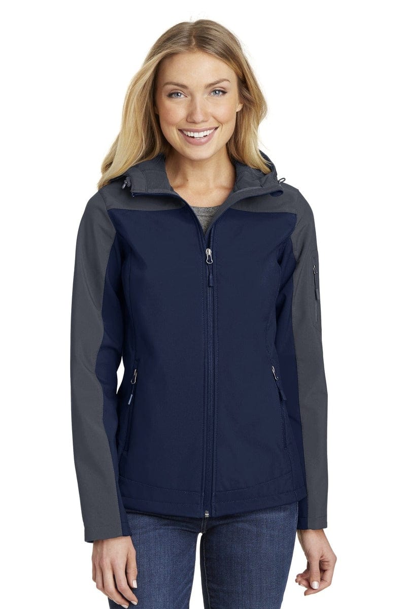 Port Authority Ladies Hooded Core Soft Shell Jacket. L335 in 