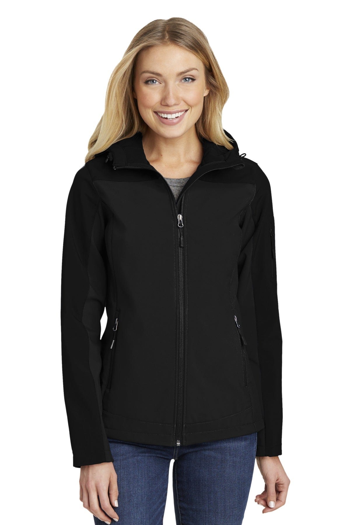 Port Authority Ladies Hooded Core Soft Shell Jacket. L335 in 