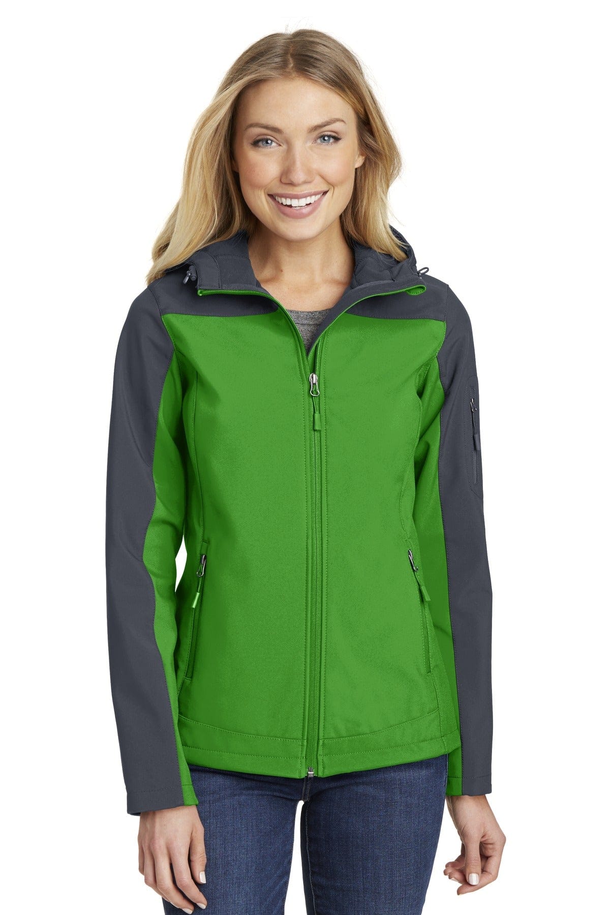 Port Authority Outerwear Port Authority Ladies Hooded Core Soft Shell Jacket. L335