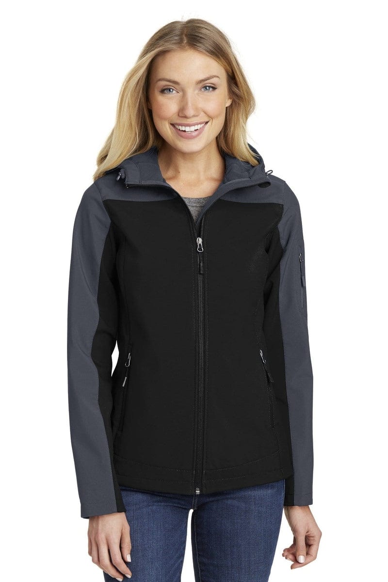 Port Authority Ladies Hooded Core Soft Shell Jacket. L335 in 