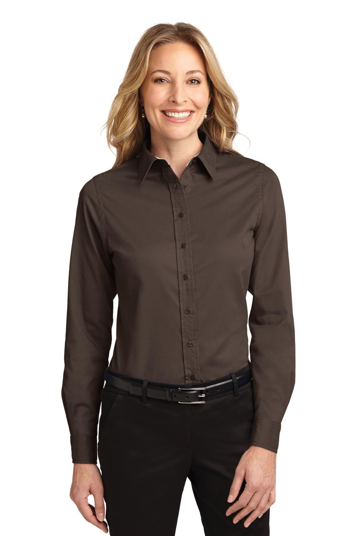 Port Authority Woven Shirts Port Authority Ladies Long Sleeve Easy Care Shirt. L608