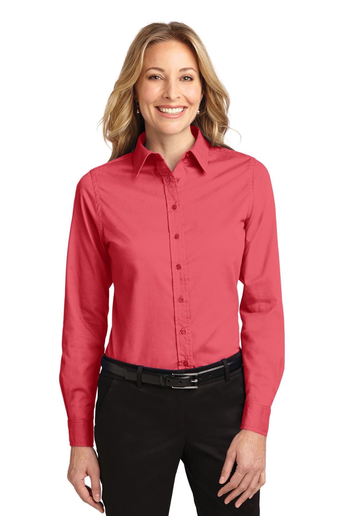 Port Authority Woven Shirts Port Authority Ladies Long Sleeve Easy Care Shirt. L608