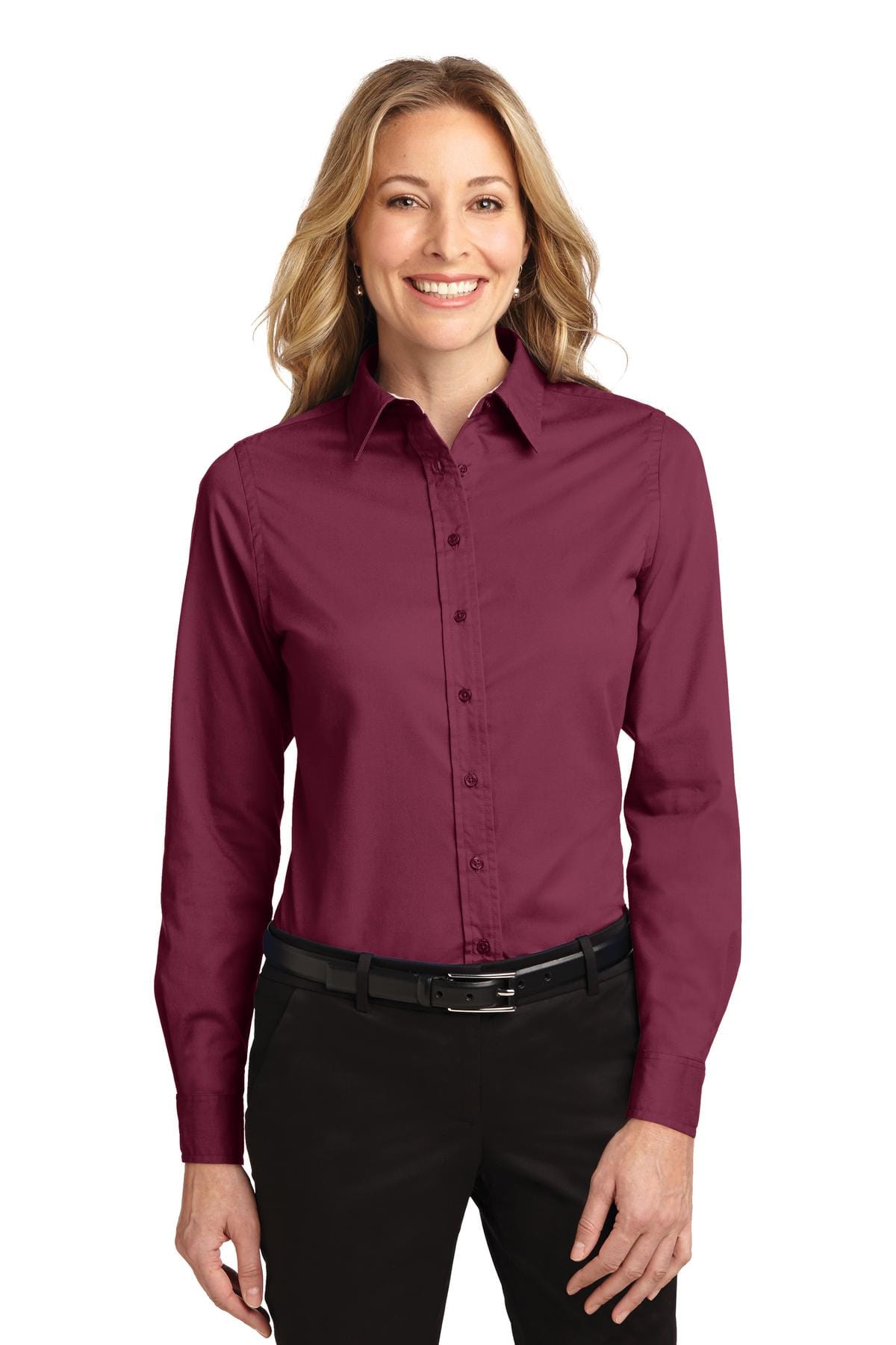 Port Authority Woven Shirts Port Authority Ladies Long Sleeve Easy Care Shirt. L608