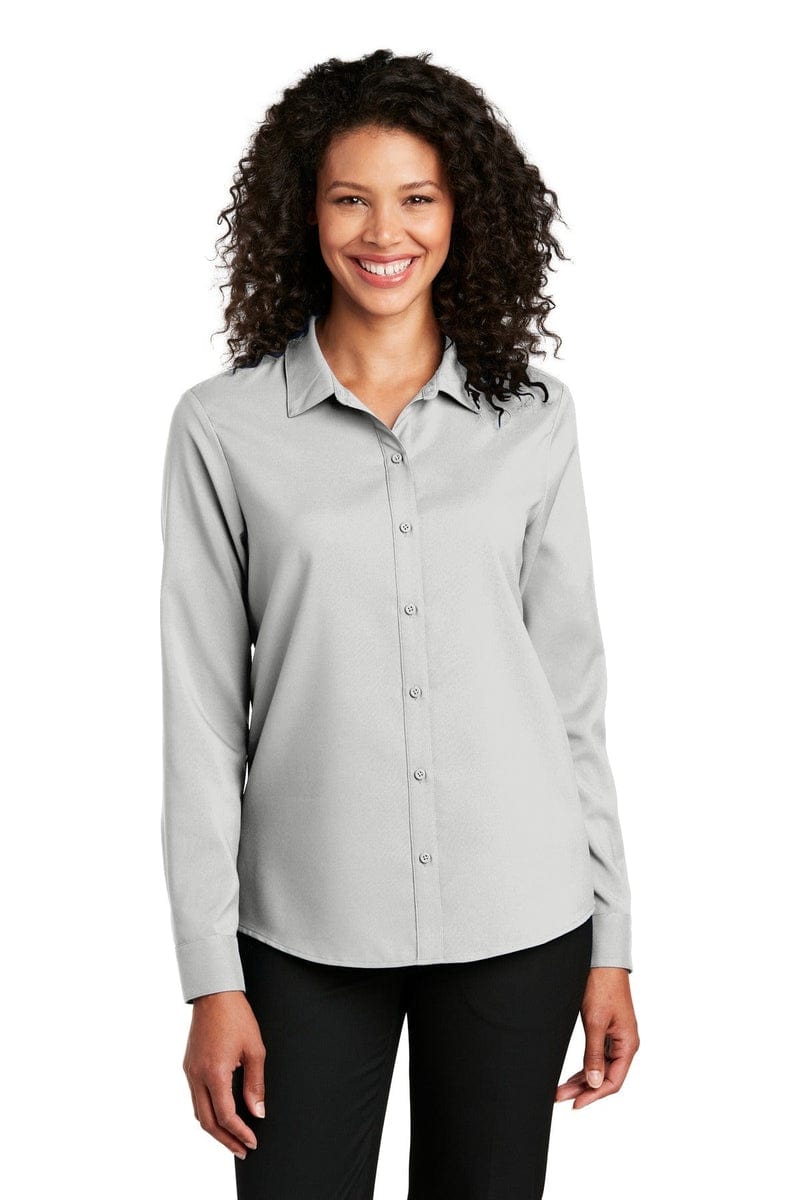 Port Authority Ladies Long Sleeve Performance Staff Shirt LW401 in 