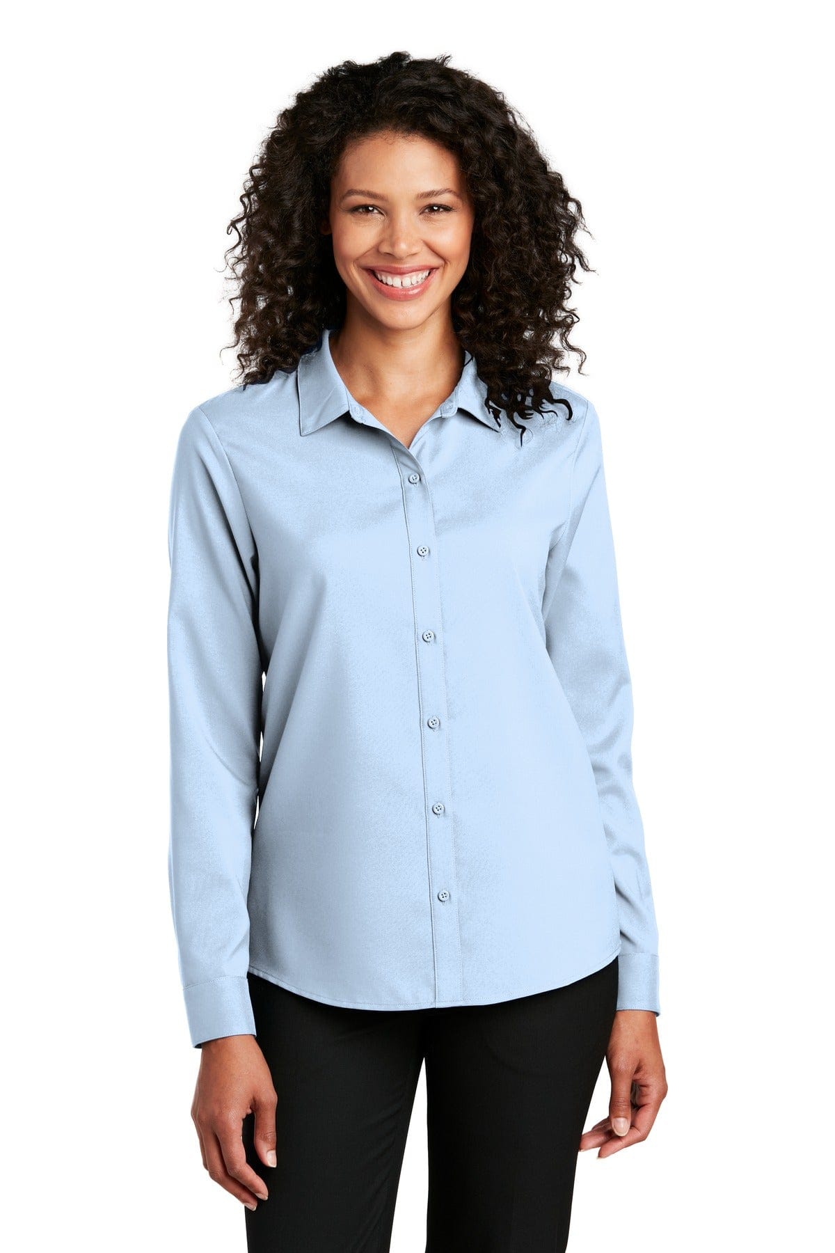 Port Authority Woven Shirts XS / Cloud Blue Port Authority Ladies Long Sleeve Performance Staff Shirt LW401