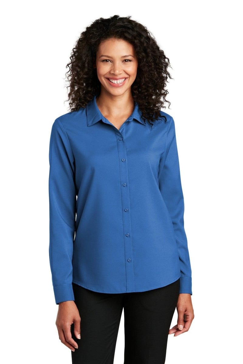 Port Authority Ladies Long Sleeve Performance Staff Shirt LW401 in 