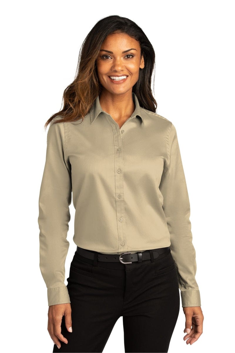 Port Authority Ladies Long Sleeve SuperPro React Twill Shirt. LW808 in 