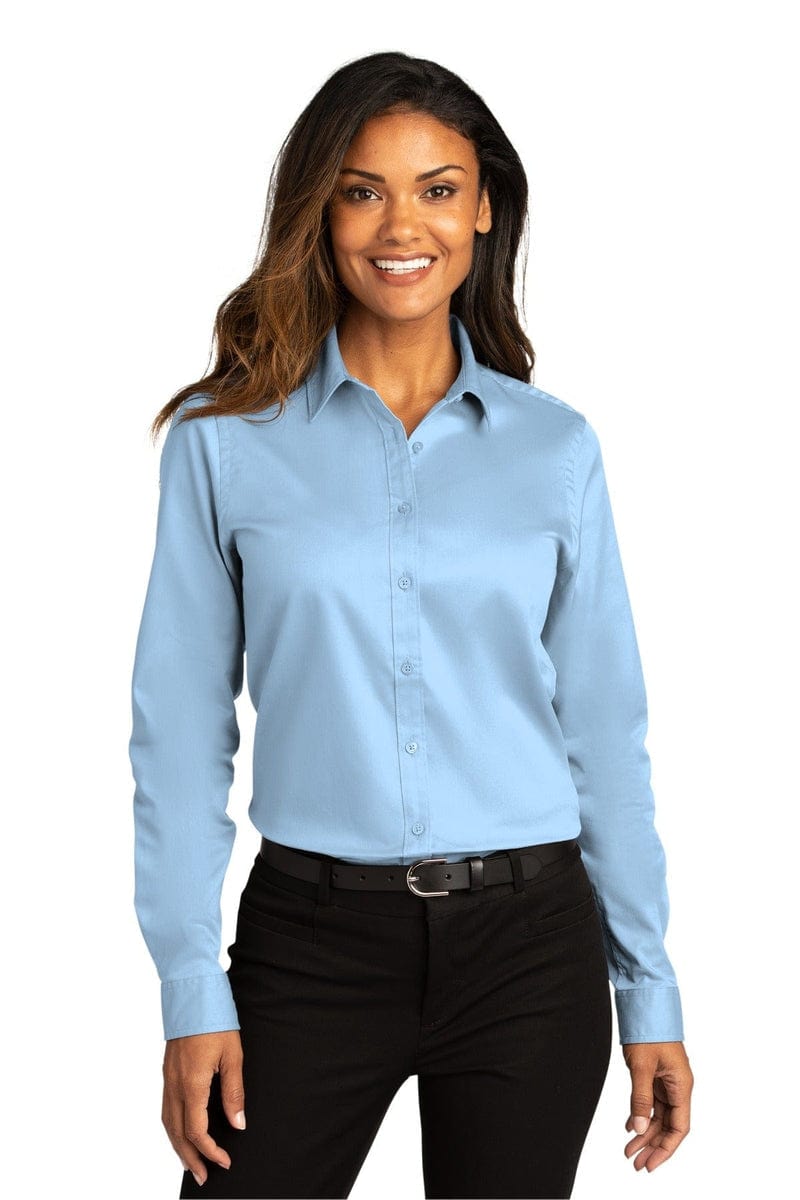 Port Authority Ladies Long Sleeve SuperPro React Twill Shirt. LW808 in 