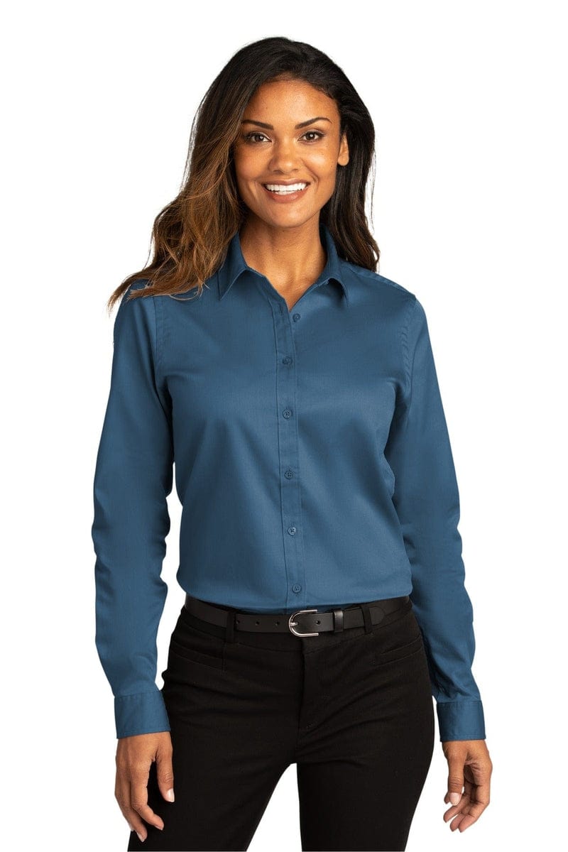 Port Authority Ladies Long Sleeve SuperPro React Twill Shirt. LW808 in 