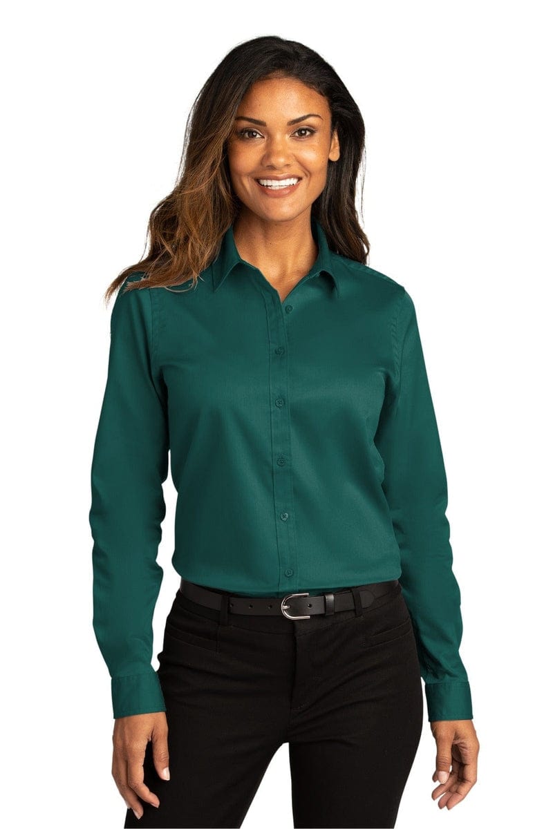 Port Authority Ladies Long Sleeve SuperPro React Twill Shirt. LW808 in 