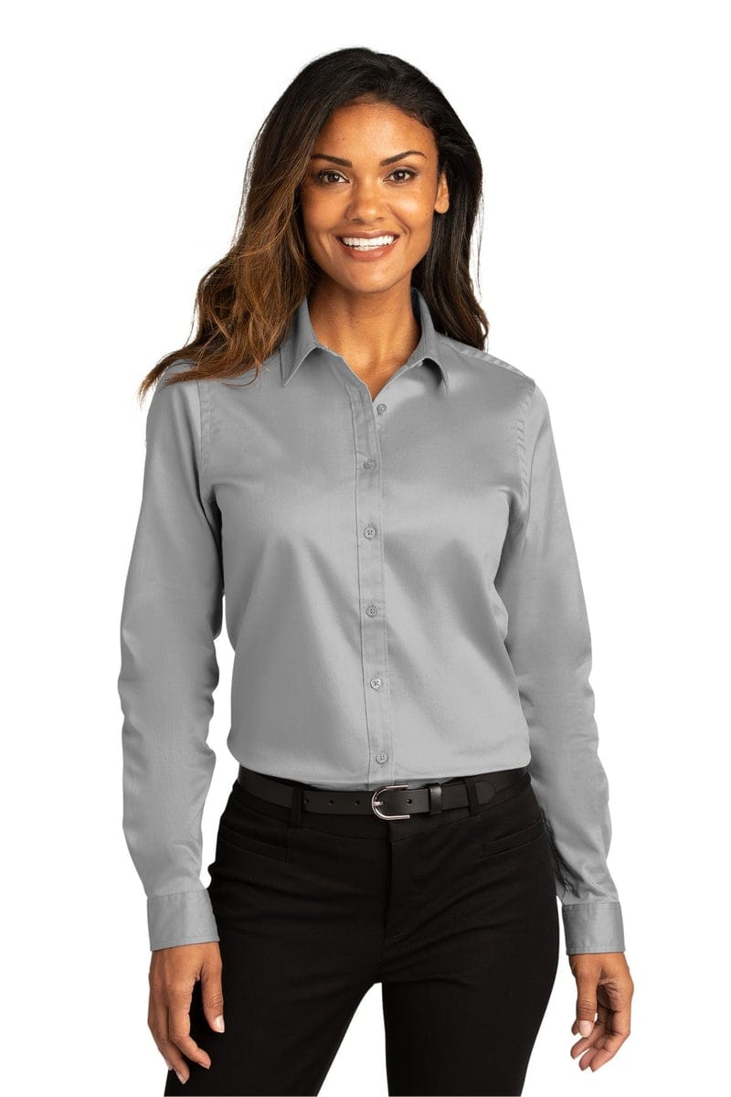 Port Authority Ladies Long Sleeve SuperPro React Twill Shirt. LW808 in 