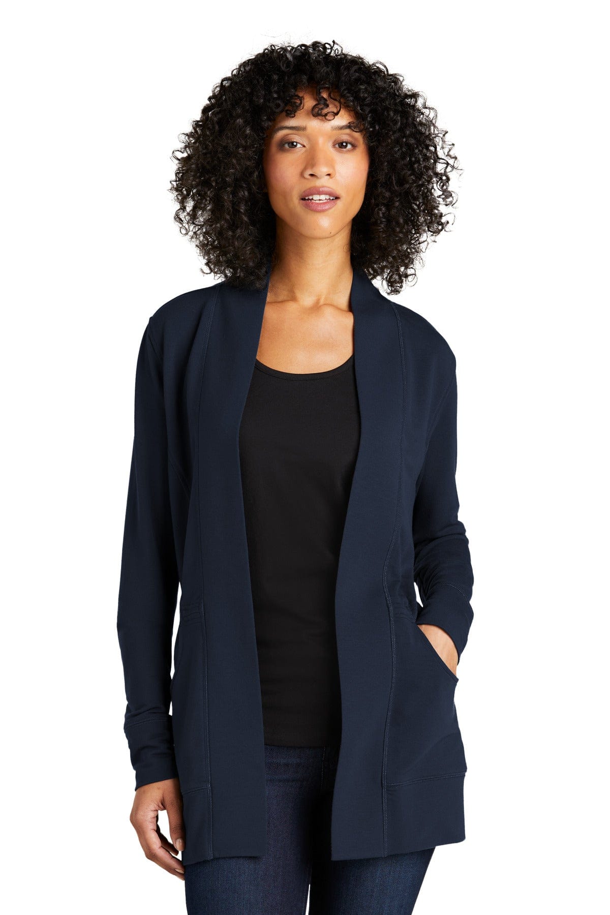 Port Authority Ladies Microterry Cardigan LK825 in 