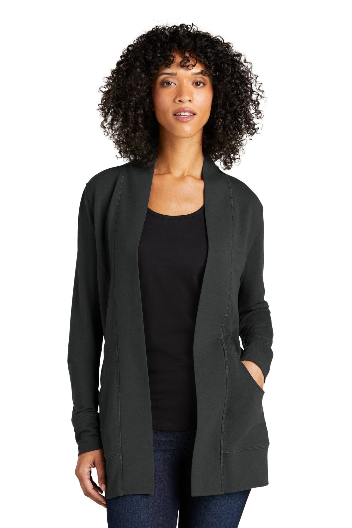 Port Authority Ladies Microterry Cardigan LK825 in 