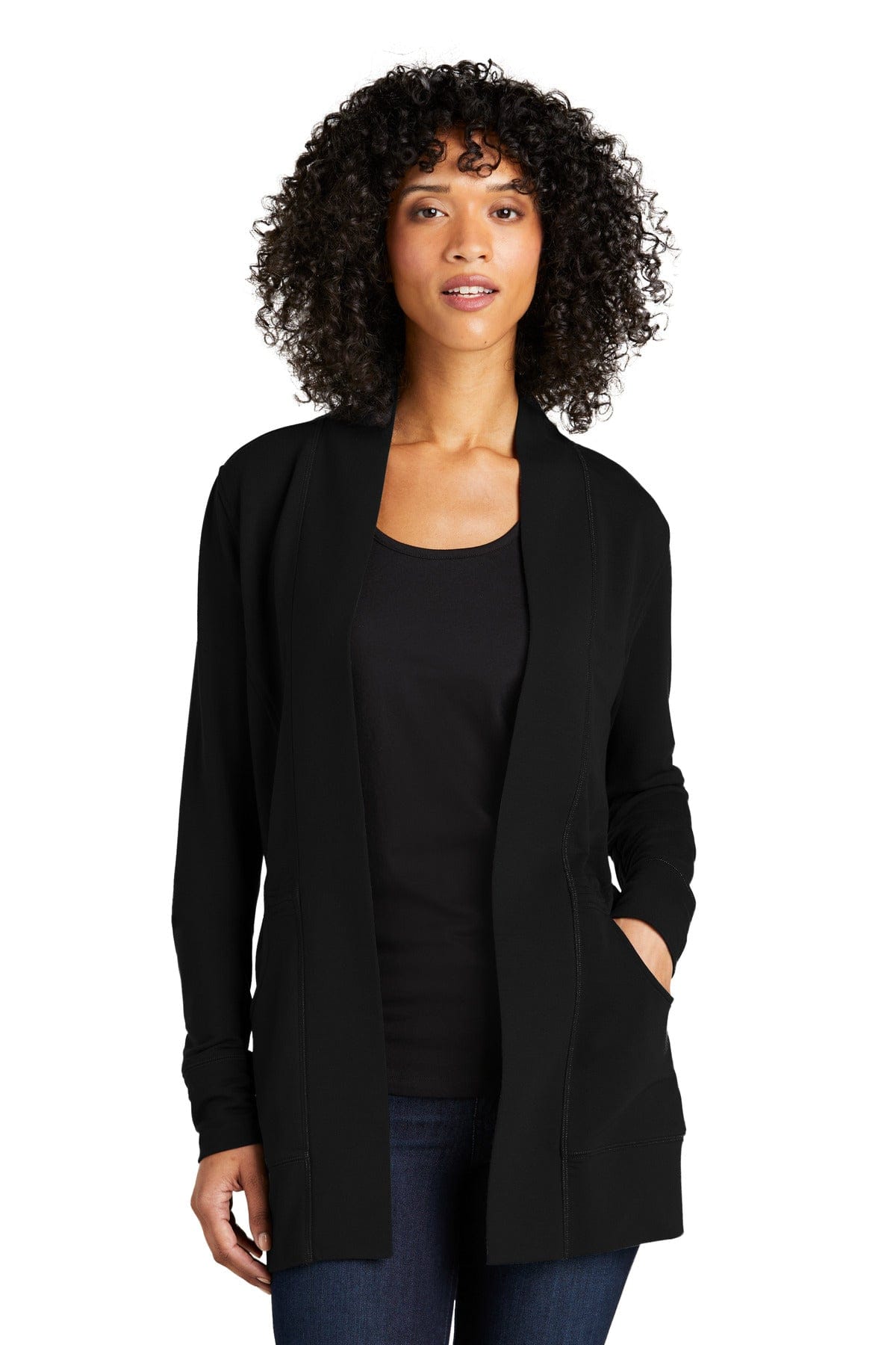 Port Authority Ladies Microterry Cardigan LK825 in 