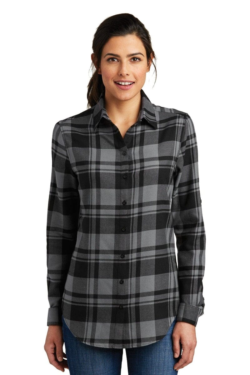 Port Authority Ladies Plaid Flannel Tunic . LW668 in 