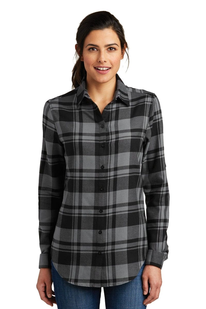 Port Authority Ladies Plaid Flannel Tunic . LW668 in 