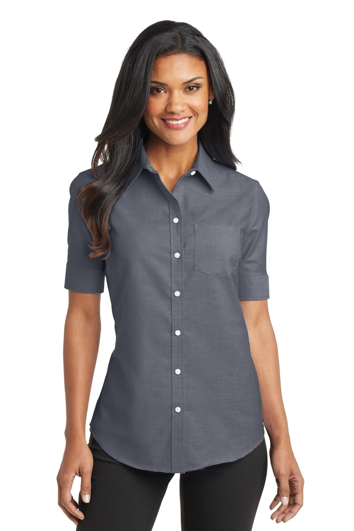 Port Authority Ladies Short Sleeve SuperPro Oxford Shirt. L659 in 