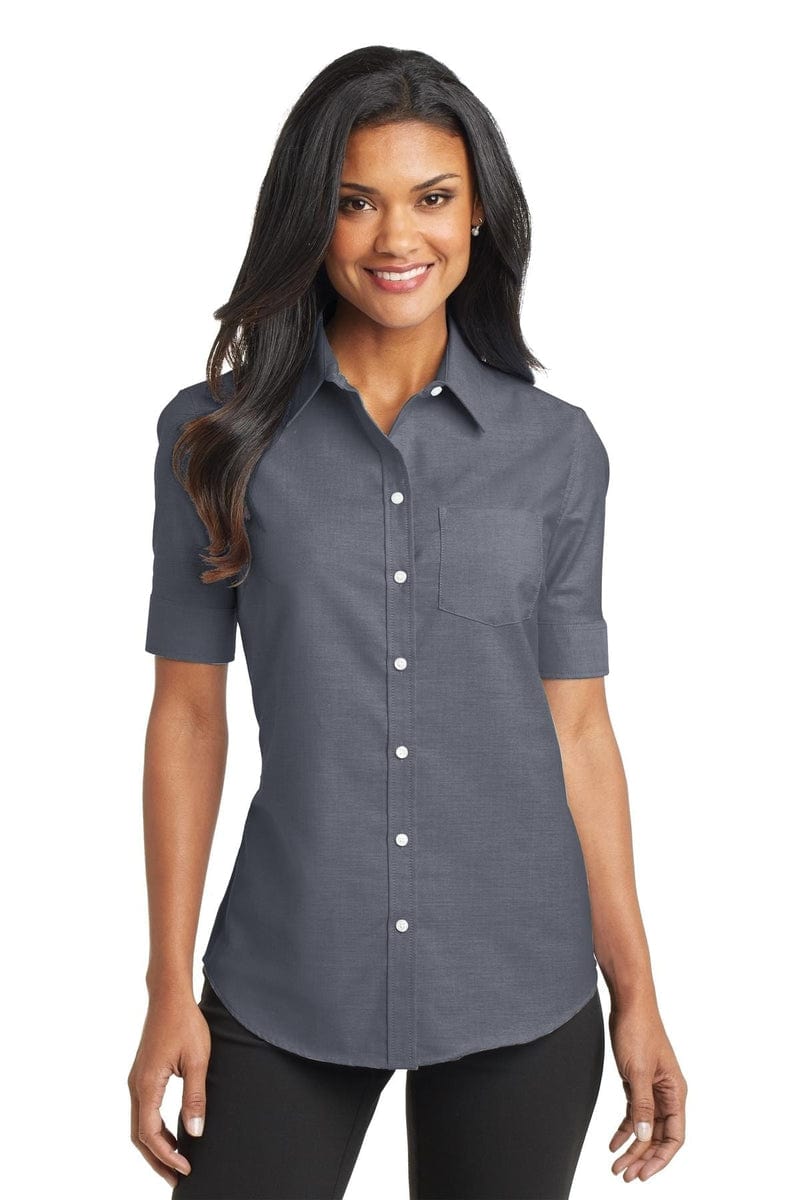 Port Authority Ladies Short Sleeve SuperPro Oxford Shirt. L659 in 