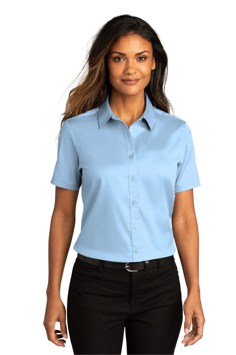 Port Authority Ladies Short Sleeve SuperPro React Twill Shirt. LW809 in 