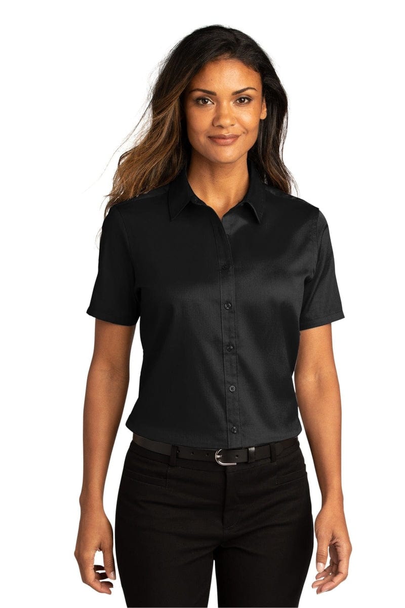 Port Authority Ladies Short Sleeve SuperPro React Twill Shirt. LW809 in 