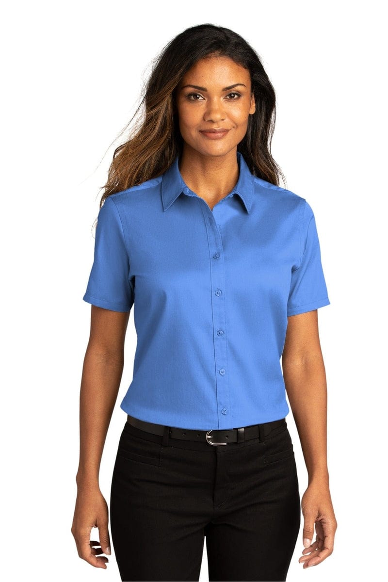 Port Authority Ladies Short Sleeve SuperPro React Twill Shirt. LW809 in 
