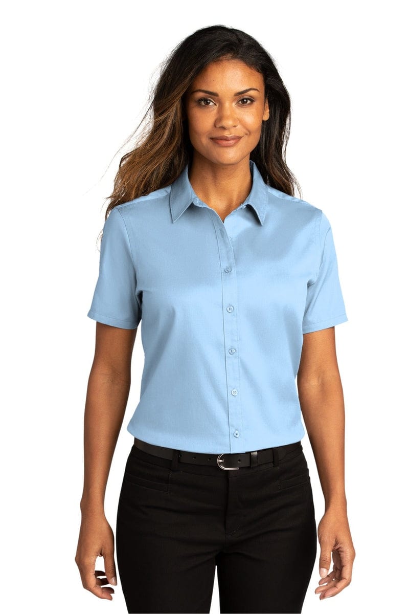 Port Authority Ladies Short Sleeve SuperPro React Twill Shirt. LW809 in 
