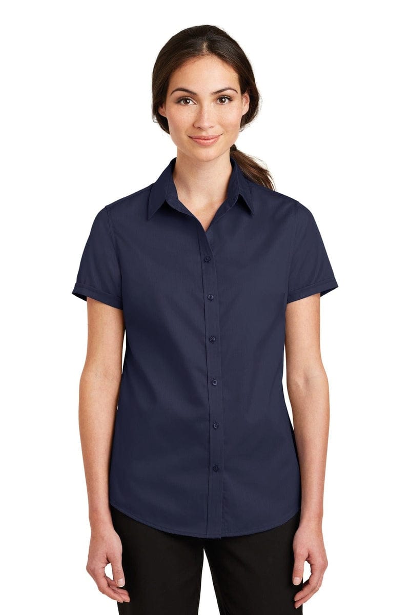 Port Authority Ladies Short Sleeve SuperPro Twill Shirt. L664 in 