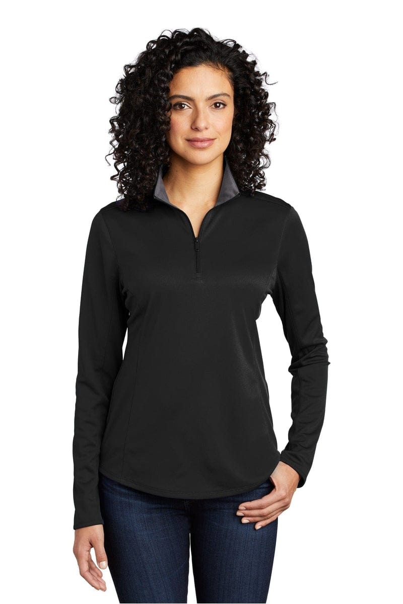 Port Authority Ladies Silk Touch Performance 1/4-Zip LK584 in 