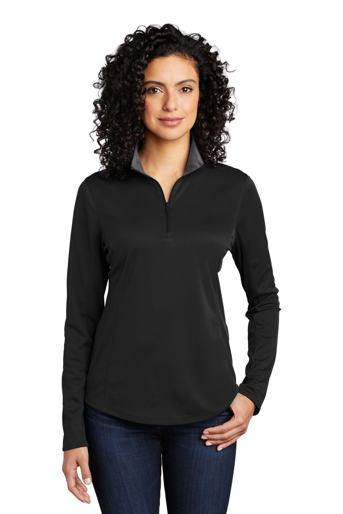 Port Authority Ladies Silk Touch Performance 1/4-Zip LK584 in 