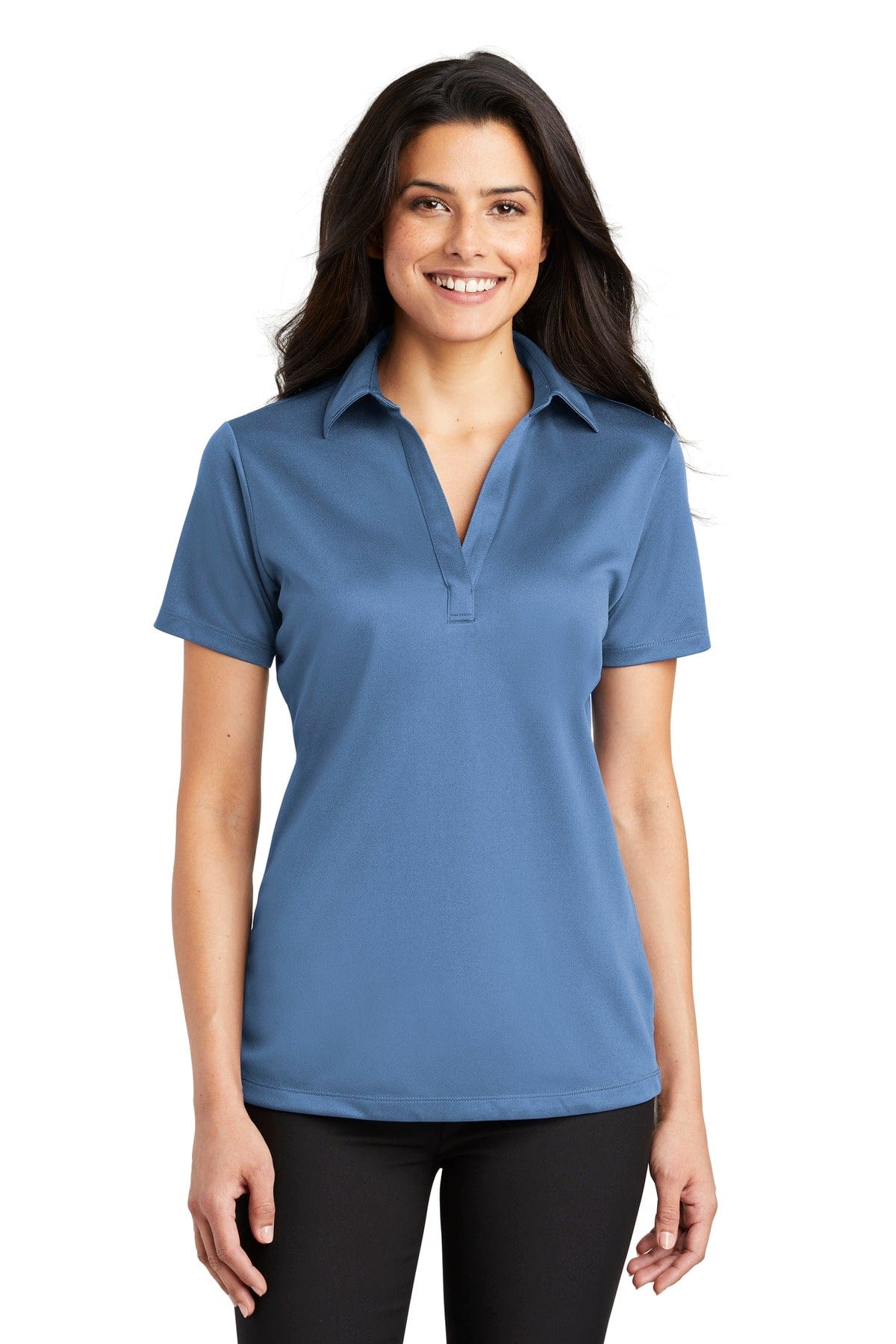 Port Authority Polos/Knits XS / Carolina Blue Port Authority Ladies Silk Touch Performance Polo. L540