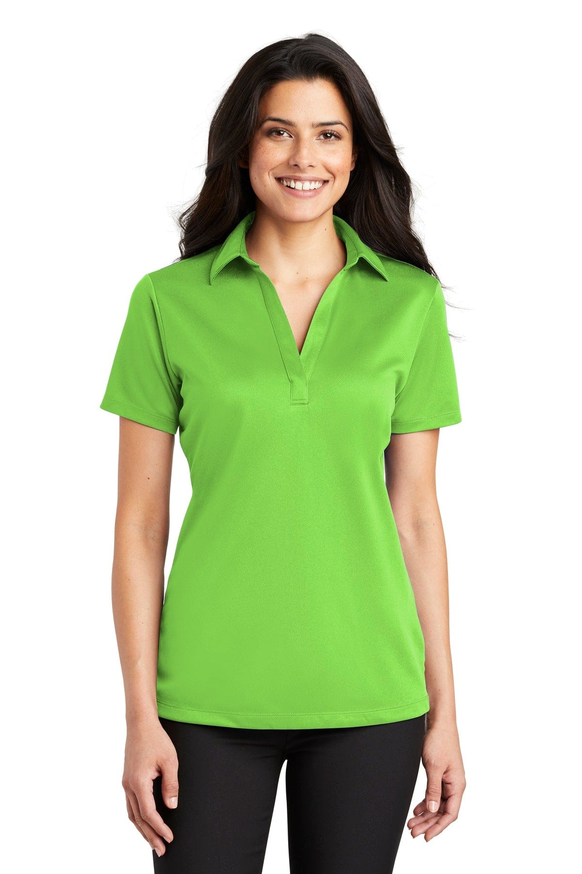 Port Authority Polos/Knits XS / Lime Port Authority Ladies Silk Touch Performance Polo. L540