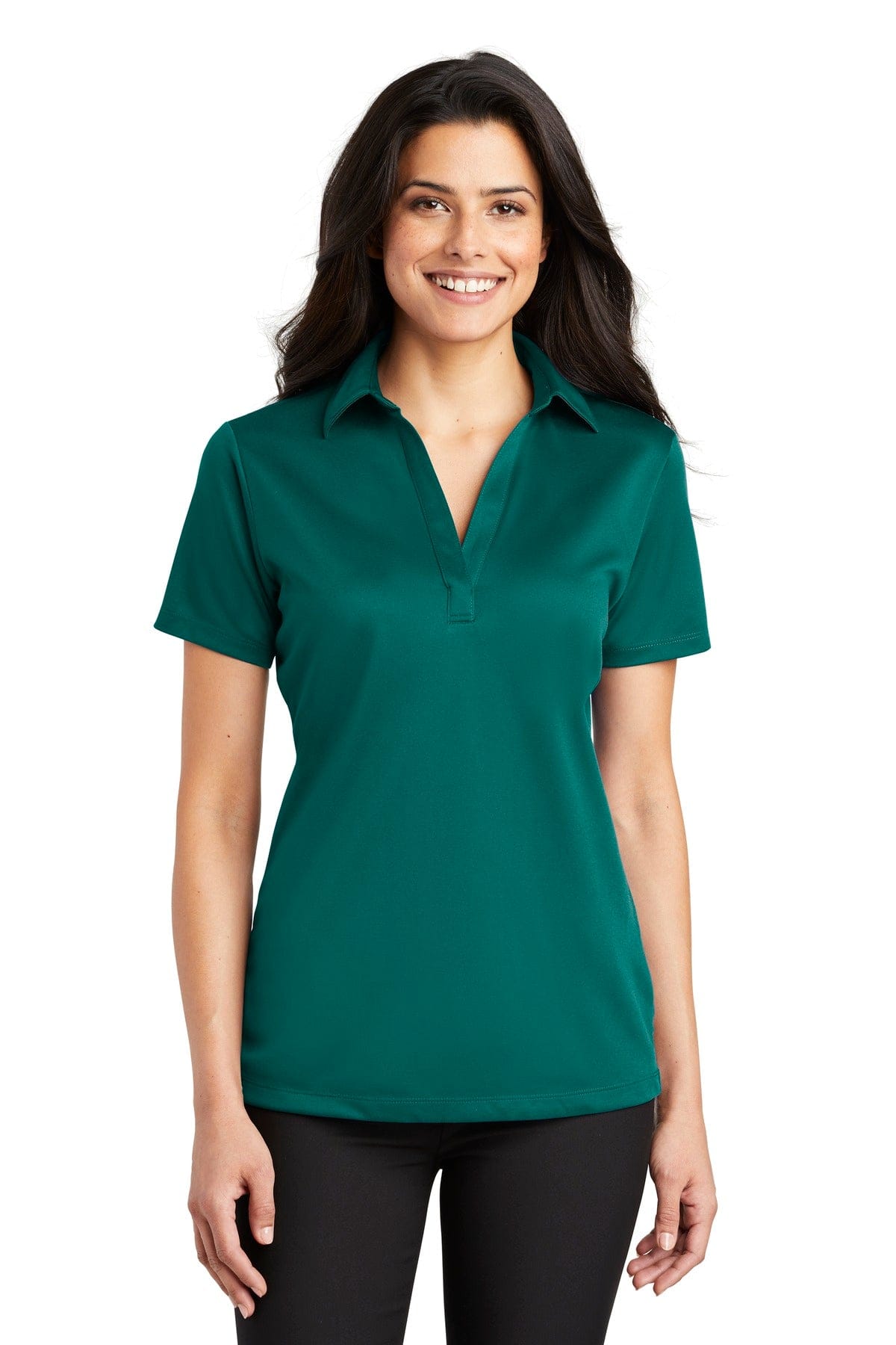 Port Authority Polos/Knits XL / Teal Green Port Authority Ladies Silk Touch Performance Polo. L540