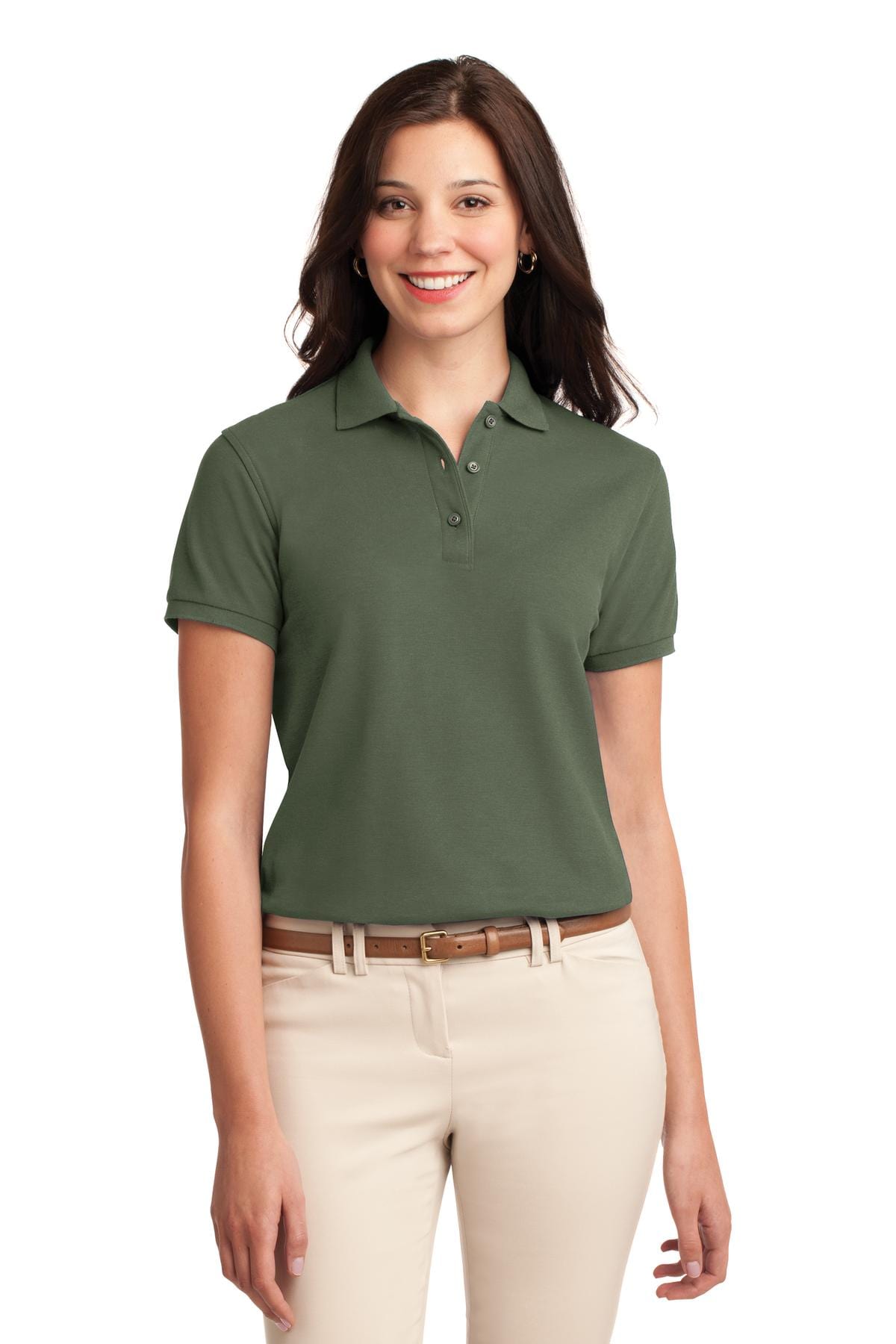 Port Authority Ladies Silk Touch Polo. L500 in 