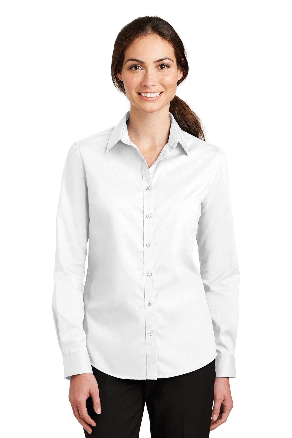Port Authority Ladies SuperPro Twill Shirt. L663 in 