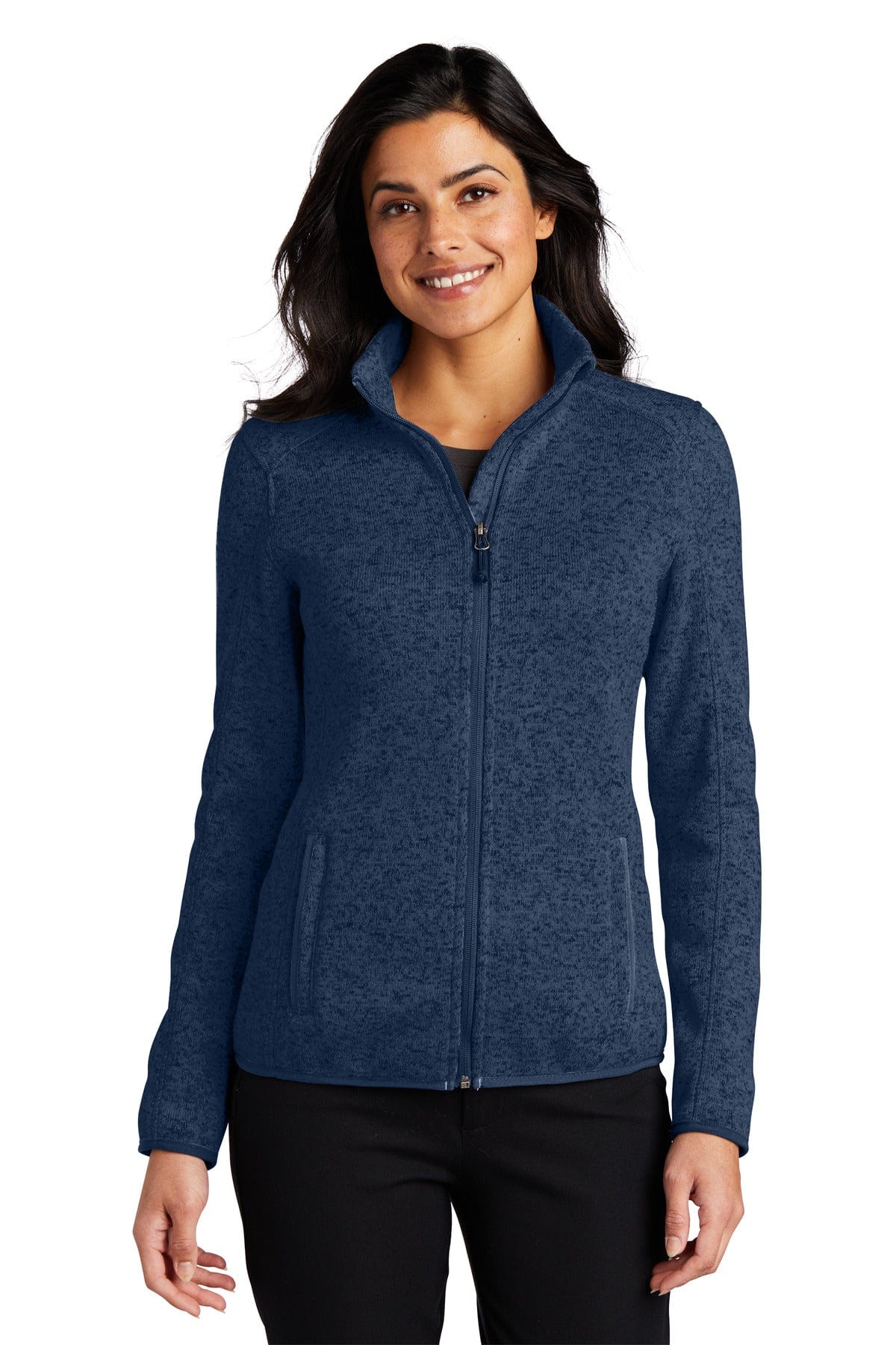 Port Authority Ladies Sweater Fleece Jacket. L232 in 