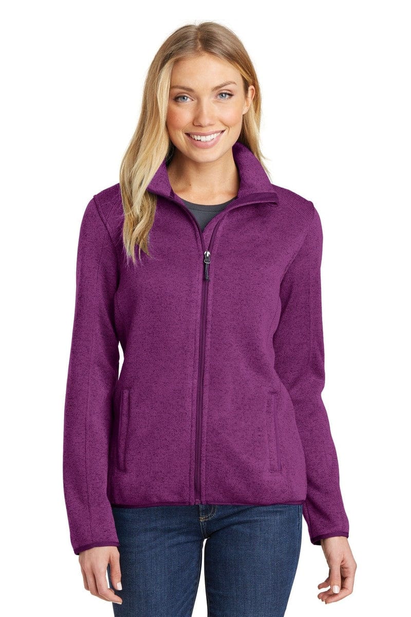 Port Authority Ladies Sweater Fleece Jacket. L232 in 