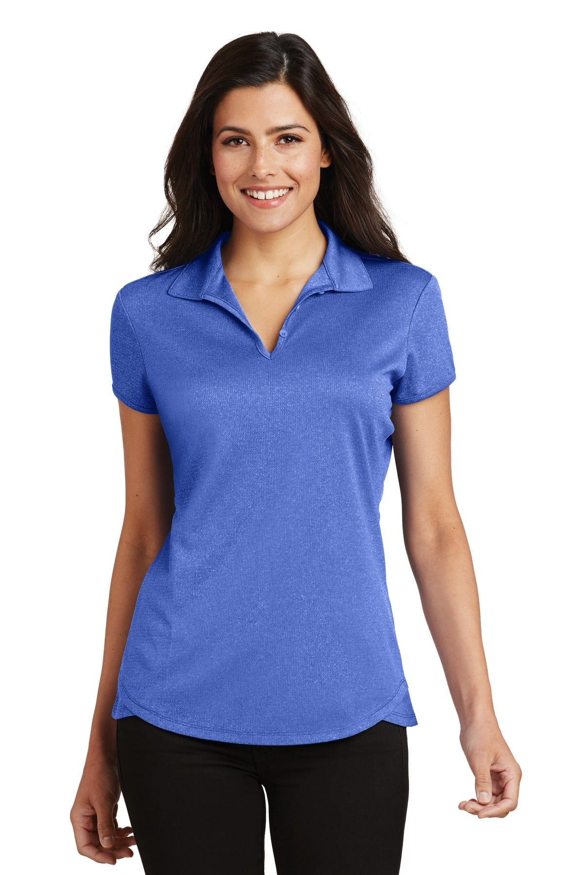 Port Authority Ladies Trace Heather Polo. L576 in 