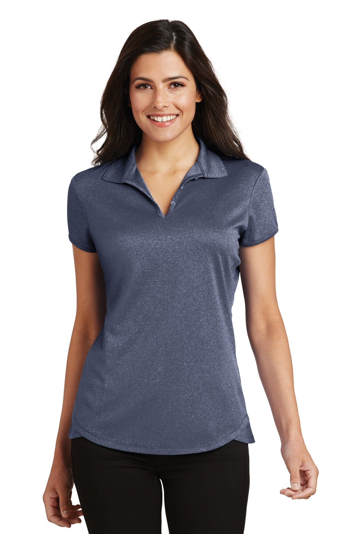 Port Authority Ladies Trace Heather Polo. L576 in 