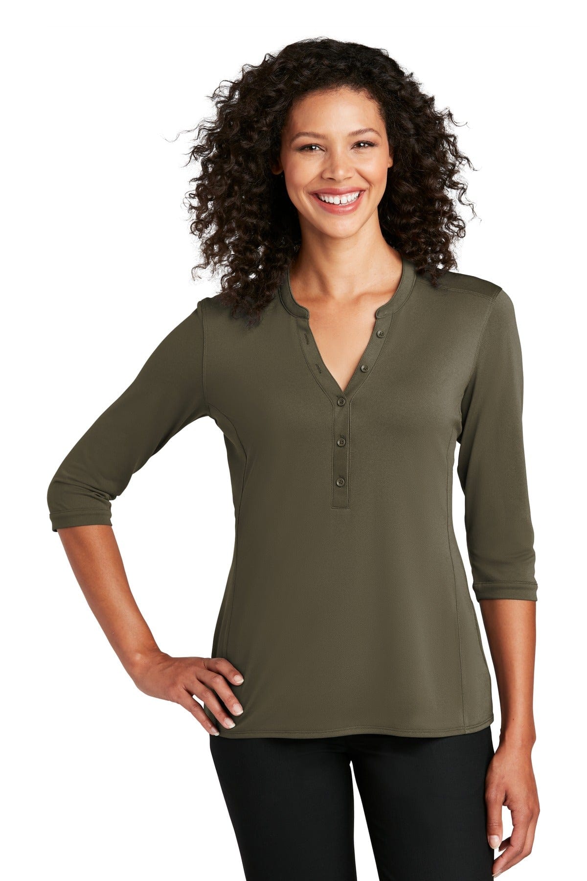 Port Authority Ladies UV Choice Pique Henley. LK750 in 