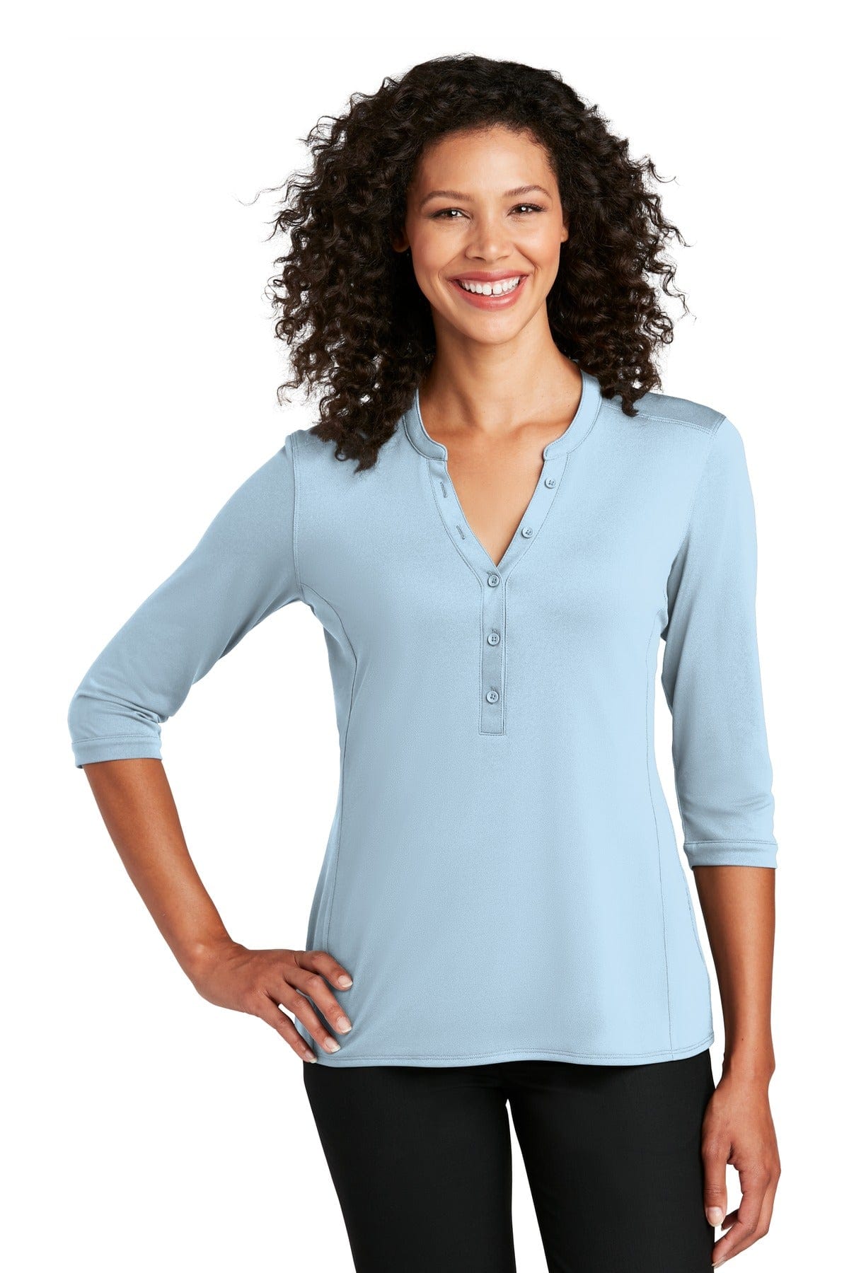 Port Authority Ladies UV Choice Pique Henley. LK750 in 
