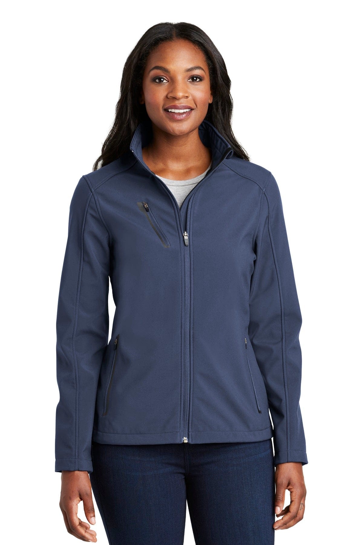 Port Authority Outerwear XS / Dress Blue Navy Port Authority Ladies Welded Soft Shell Jacket. L324