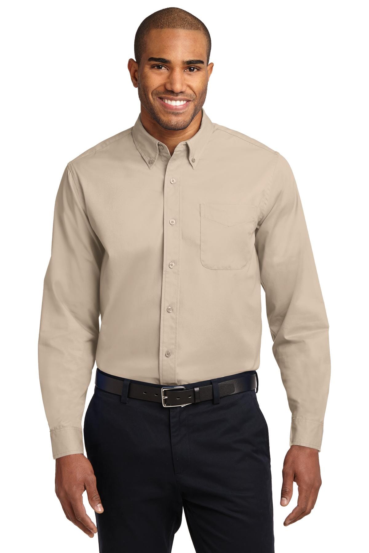 Port Authority Woven Shirts XS / Stone Port Authority Long Sleeve Easy Care Shirt. S608, Basic Colors