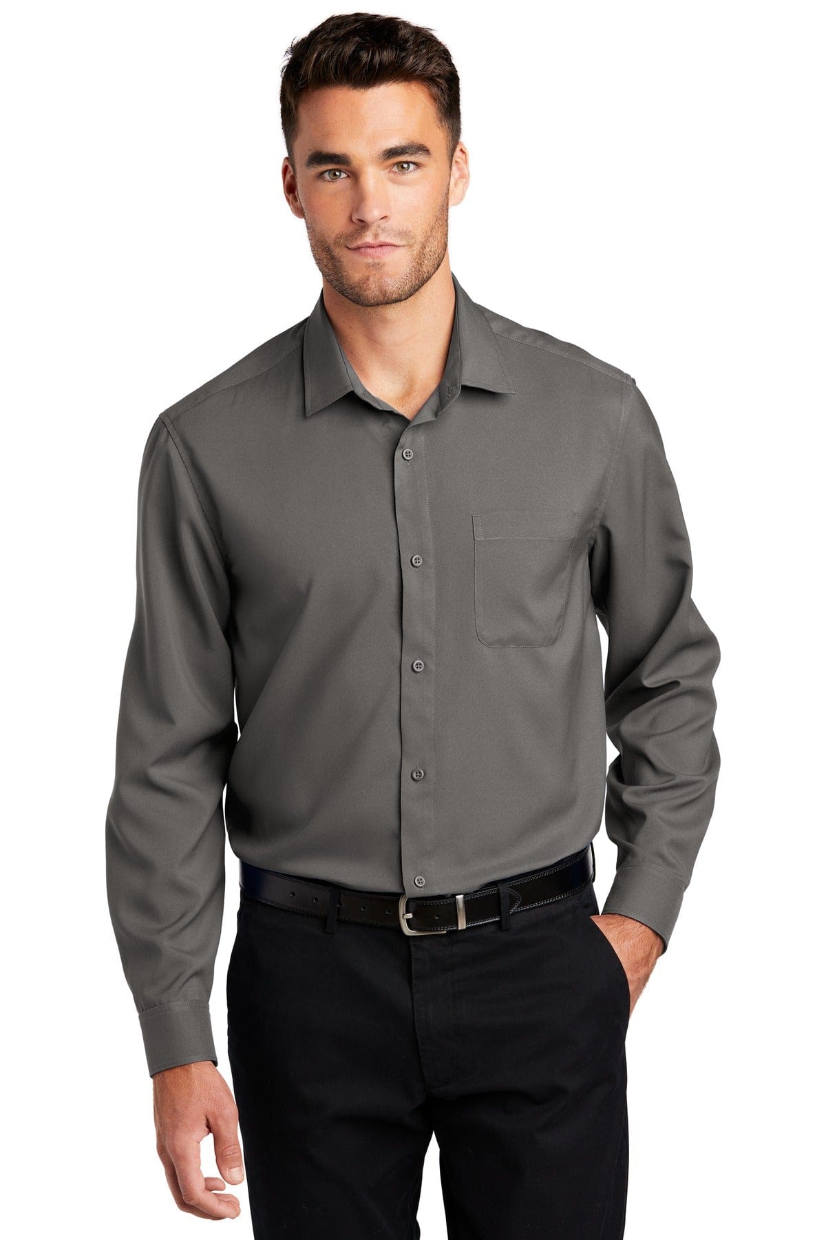 Port Authority Long Sleeve Performance Staff Shirt W401 in 