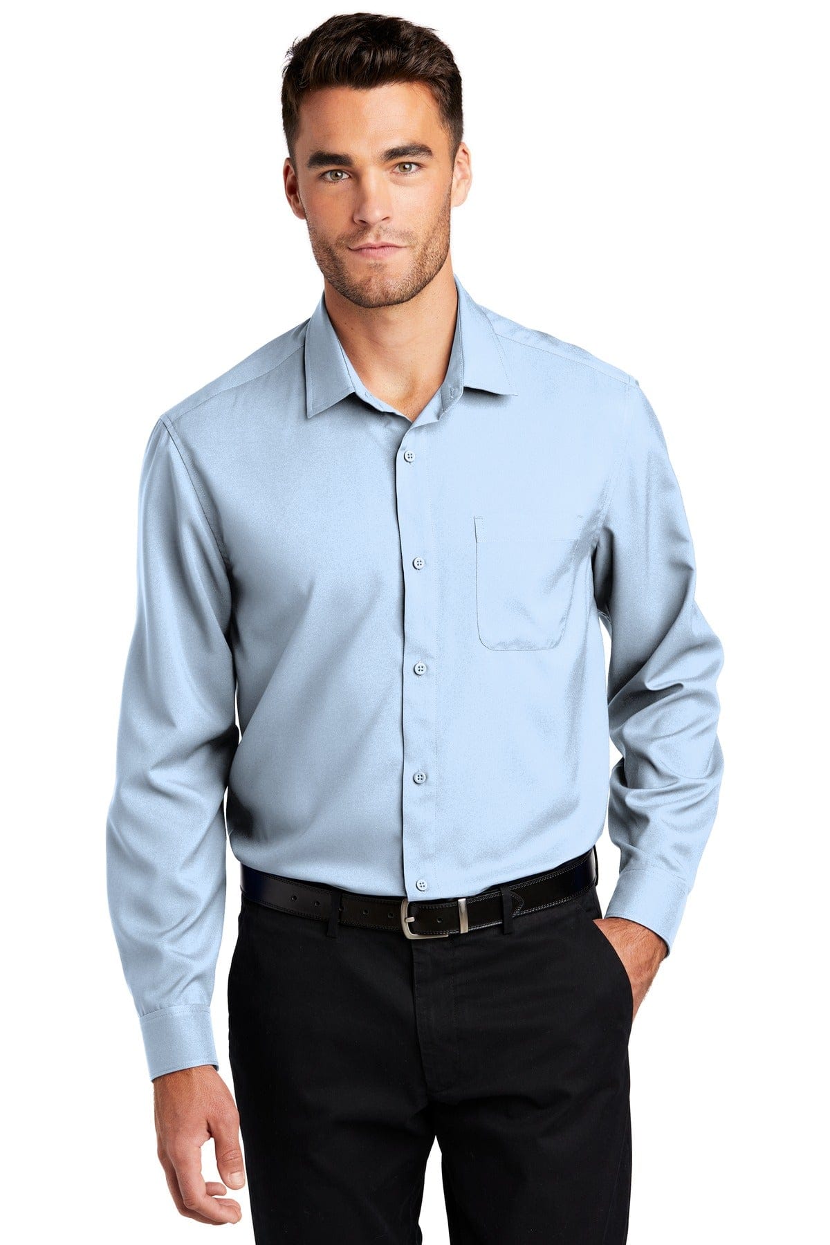 Port Authority Long Sleeve Performance Staff Shirt W401 in 