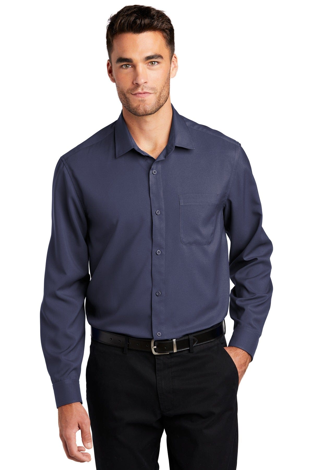 Port Authority Long Sleeve Performance Staff Shirt W401 in 